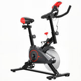Indoor Upright Exercise Bike Machine, With Adjustable Seat, Resistance, Handlebar, LCD Display
