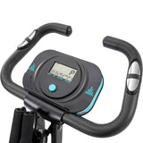 Folding Exercise Bike,Fitness Upright  Recumbent X-Bike  Adjustable Resistance
