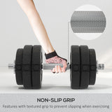 30KG Adjustable Dumbbells Set, Hand Weights Set For Home Gym Weight Lifting Training