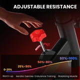 Indoor Upright Exercise Bike Machine, With Adjustable Seat, Resistance, Handlebar, LCD Display