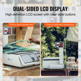 Electronic Price Computing Scale, 66 LB Digital Deli Weight Scales, LCD & LED Digital Commercial Food Fruit Meat Produce Counting Weight, For Retail Store, Kitchen, Restaurant Market, And Farmer