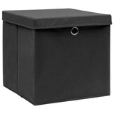 storage boxes with lids, 4 pieces, 32x